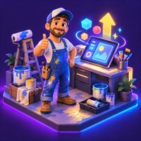 Pintor de obra recibiendo actualizaciones de LUMER